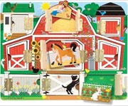 Melissa & Doug לוח פעילות חווה מעץ