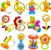 MOONTOY סט 12 רעשנים ונשכנים
